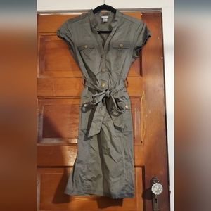 H&M button down trench dress